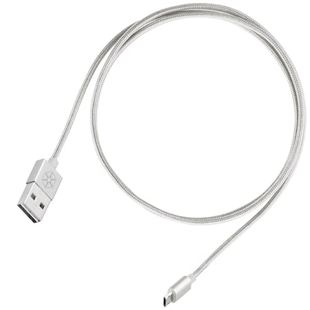 Silverstone Reverse Micro-B Cable - Silver CPU01S-500